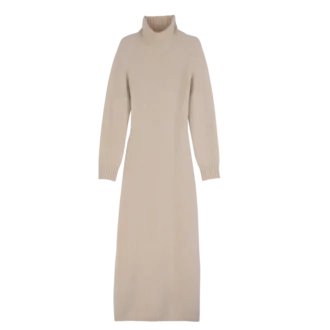 Ecru – Langes Strickkleid