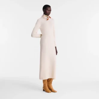 Ecru – Langes Strickkleid