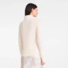 Elfenbein – Strickpullover mit hohem Kragen Elfenbein – Strickpullover mit hohem Kragen