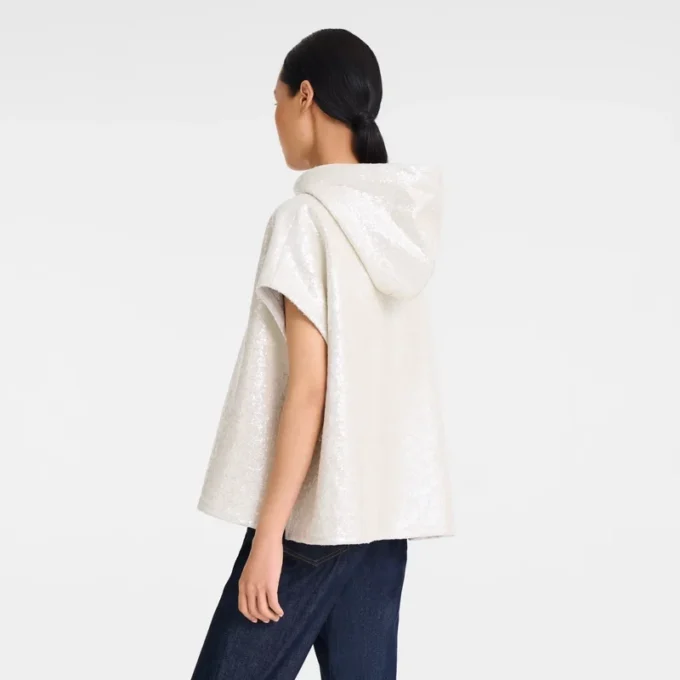 Elfenbein – Sweatshirt mit Pailletten Elfenbein – Sweatshirt mit Pailletten
