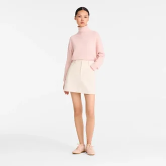 Ballerina – Strickpullover mit hohem Kragen