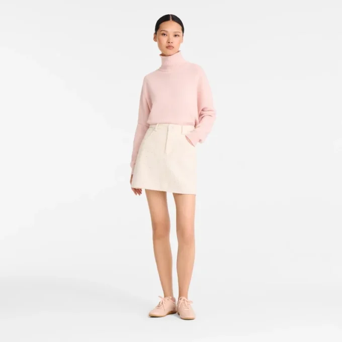 Ballerina – Strickpullover mit hohem Kragen Ballerina – Strickpullover mit hohem Kragen