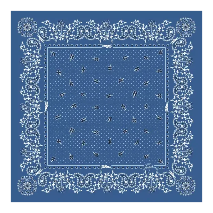 Französischer Bandana-Seidenschal 50 Französischer Bandana-Seidenschal 50