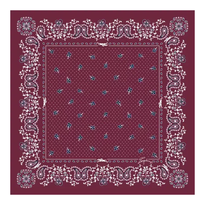 Französischer Bandana-Seidenschal 50 Französischer Bandana-Seidenschal 50