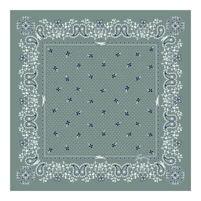 Französischer Bandana-Seidenschal 50 Französischer Bandana-Seidenschal 50
