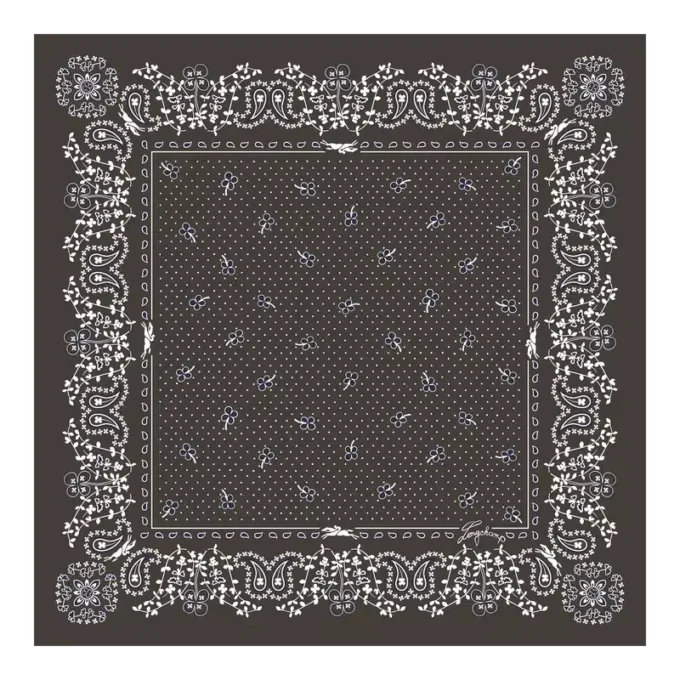 Französischer Bandana-Seidenschal 50 Französischer Bandana-Seidenschal 50