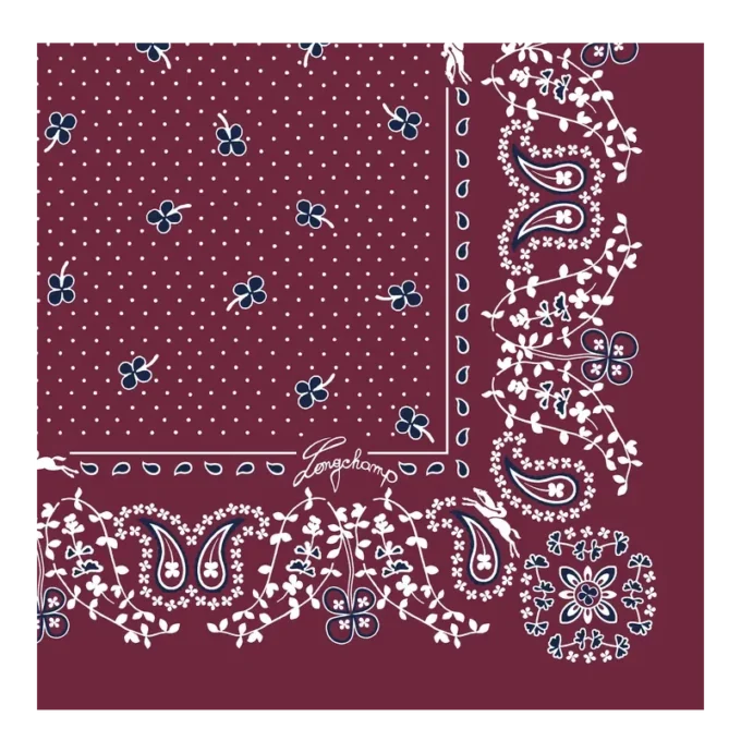 Französischer Bandana-Seidenschal 50 Französischer Bandana-Seidenschal 50