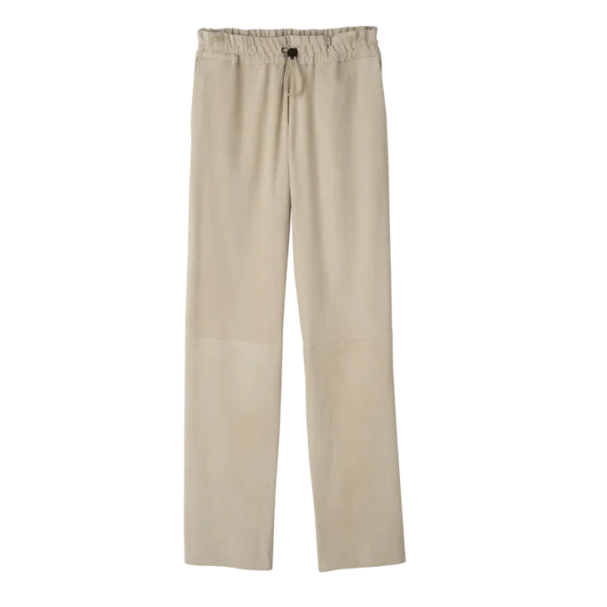 Gerade geschnittene Lederhose