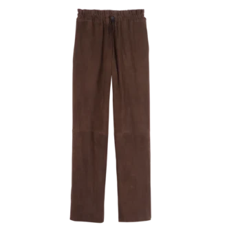 Gerade geschnittene Lederhose