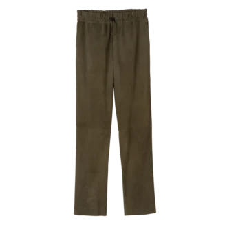 Gerade geschnittene Lederhose
