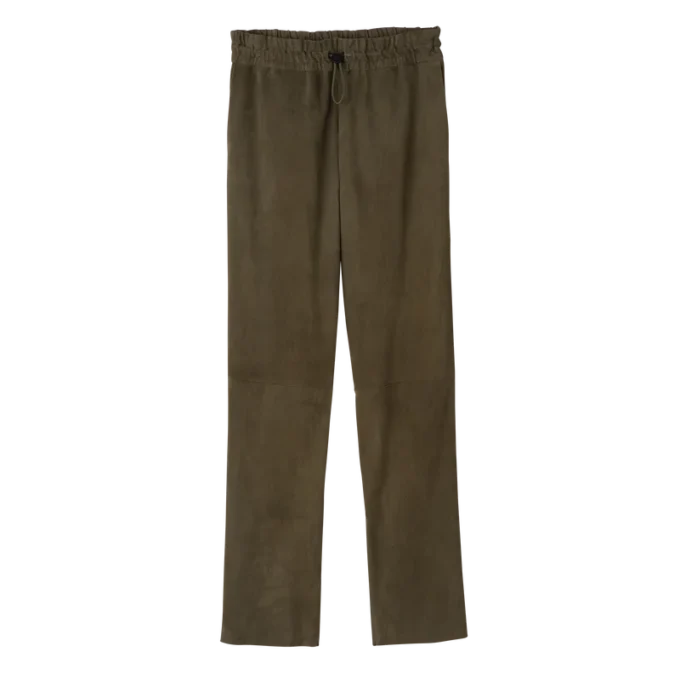 Gerade geschnittene Lederhose