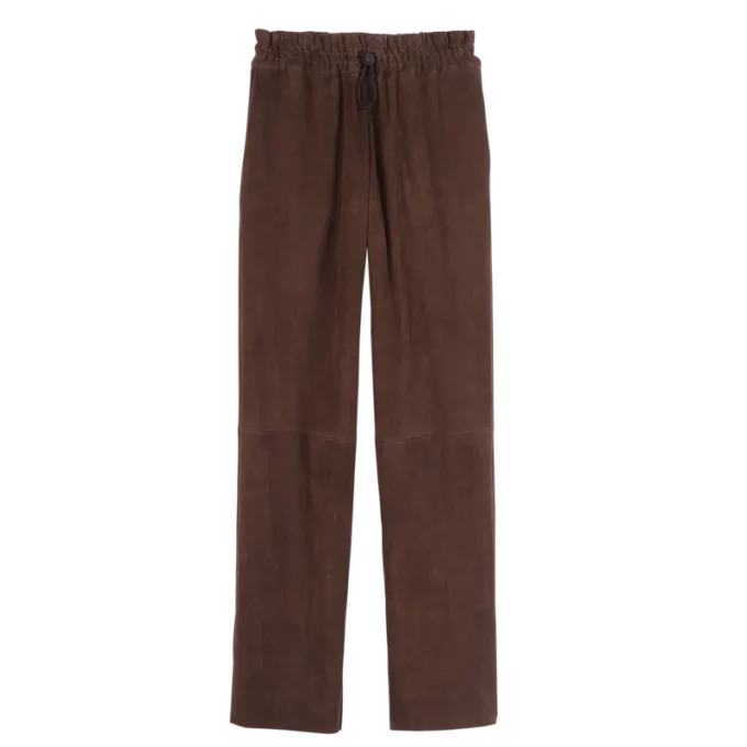 Gerade geschnittene Lederhose