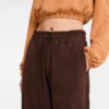 Gerade geschnittene Lederhose