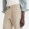 Gerade geschnittene Lederhose