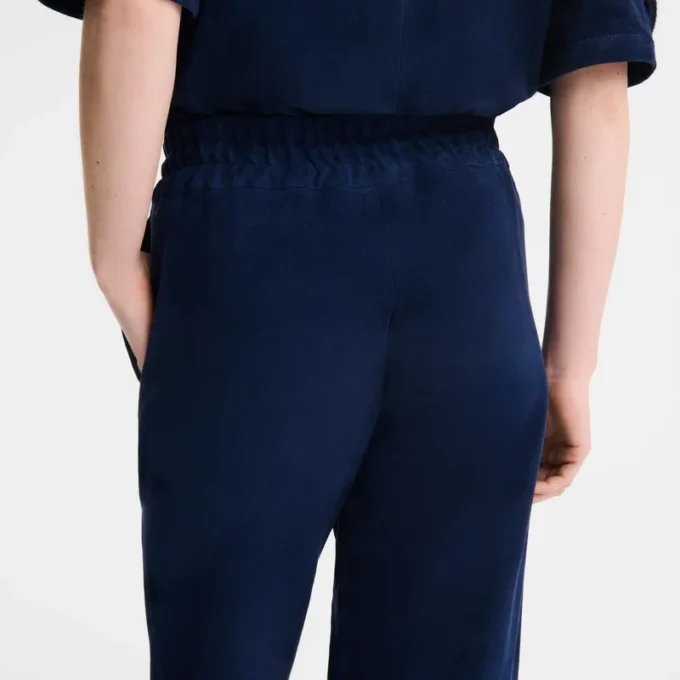 Gerade geschnittene Lederhose
