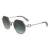 Gold/Blau – Sonnenbrille aus Metall Gold/Blau – Sonnenbrille aus Metall