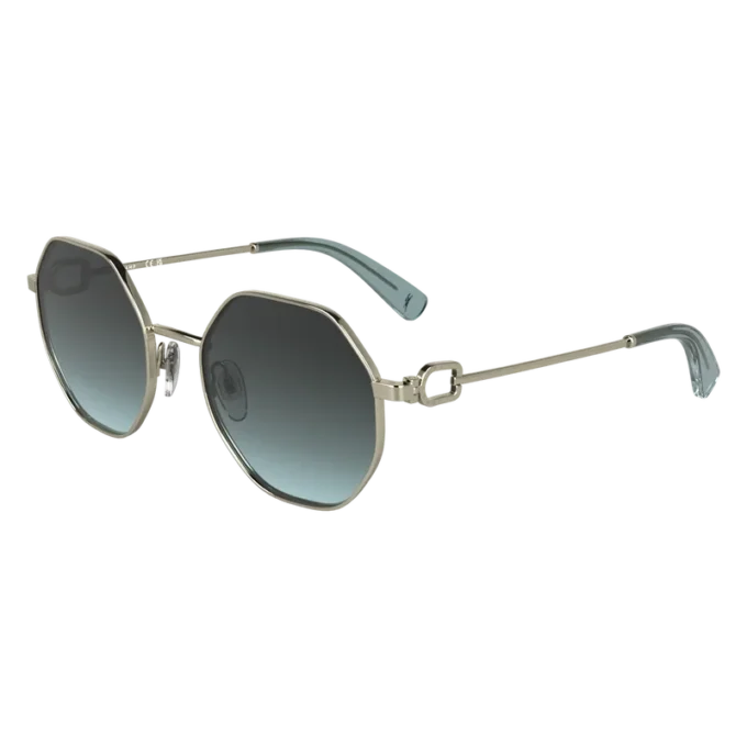 Gold/Blau – Sonnenbrille aus Metall Gold/Blau – Sonnenbrille aus Metall