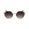 Gold/Braun Rosa – Sonnenbrille aus Metall