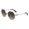 Gold/Braun Rosa – Sonnenbrille aus Metall