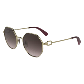Gold/Braun Rosa – Sonnenbrille aus Metall