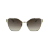 Gold/Braun – Sonnenbrille aus Metall