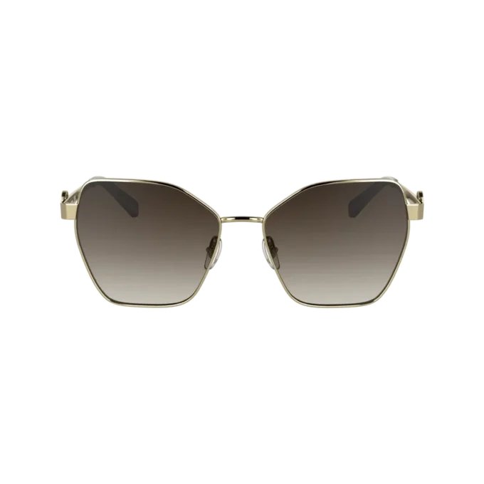 Gold/Braun – Sonnenbrille aus Metall