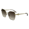 Gold/Braun – Sonnenbrille aus Metall