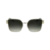 Gold/Khaki – Sonnenbrille aus Metall