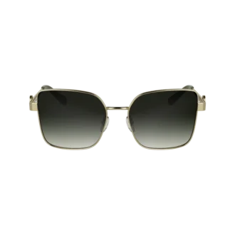 Gold/Khaki – Sonnenbrille aus Metall