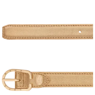 Gold – Leder Damen-Gürtel