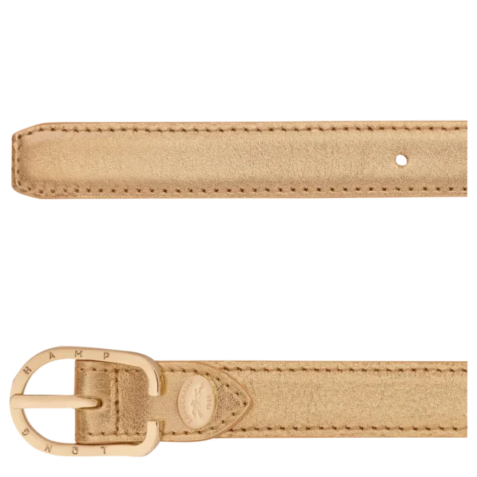 Gold – Leder Damen-Gürtel