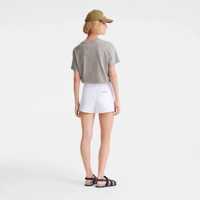 Weiß – Gabardine-Shorts Weiß – Gabardine-Shorts