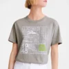 Grau – Bedrucktes Jersey-T-Shirt Grau – Bedrucktes Jersey-T-Shirt