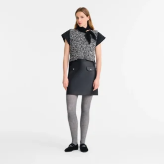 Grau – Strickoberteil