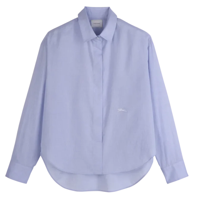 Himmelblau – Chambray-Hemd Himmelblau – Chambray-Hemd