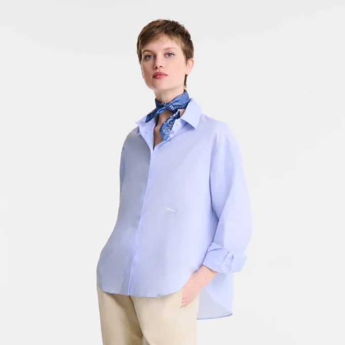 Himmelblau – Chambray-Hemd Himmelblau – Chambray-Hemd