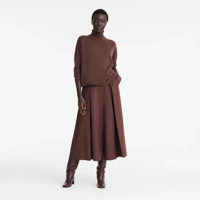 Ebony – Midirock aus Popeline Ebony – Midirock aus Popeline