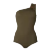 Khaki – Jersey-Badeanzug Khaki – Jersey-Badeanzug