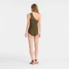 Khaki – Jersey-Badeanzug Khaki – Jersey-Badeanzug