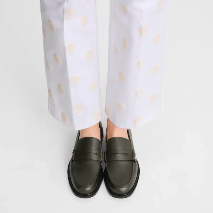 Khaki – Leder Au Sultan Loafer