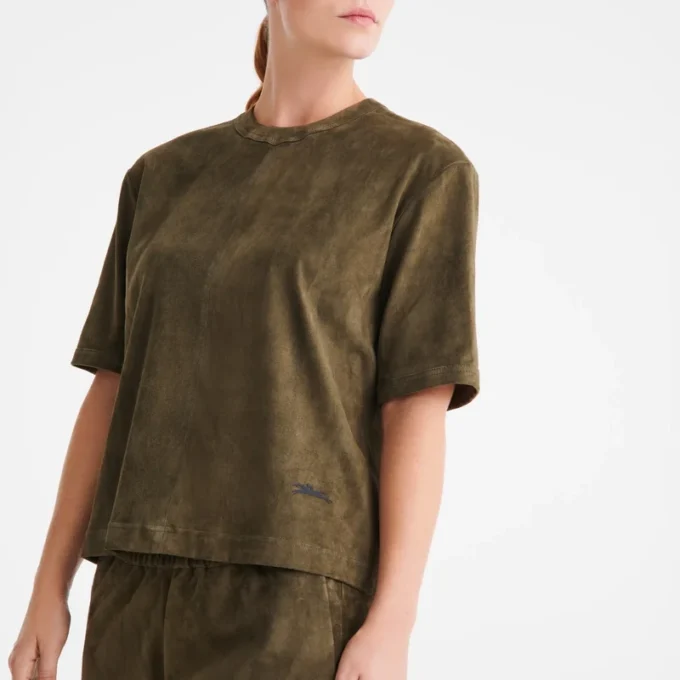 Khaki – Leder Kurzes Lederoberteil Khaki – Leder Kurzes Lederoberteil