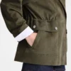 Khaki – Leder-Safarijacke Khaki – Leder-Safarijacke