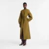 Khaki – Popeline-Kleid Khaki – Popeline-Kleid