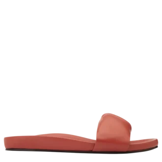 Koralle – Leder-Pantoletten Roseau