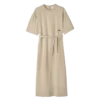 Langes Lederkleid