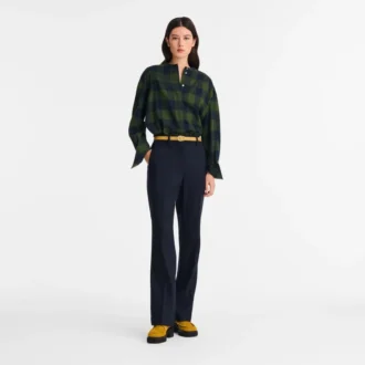 Marineblau – Flanellhose