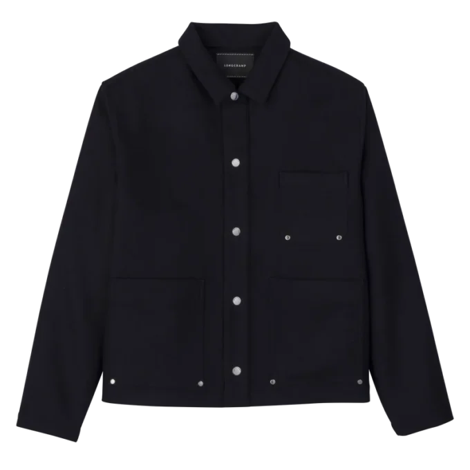 Marineblau – Flanelljacke