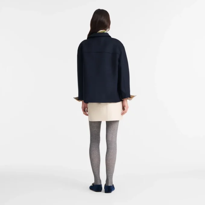 Marineblau – Flanelljacke