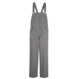 Marineblau – Jacquard-Streifen-Jumpsuit