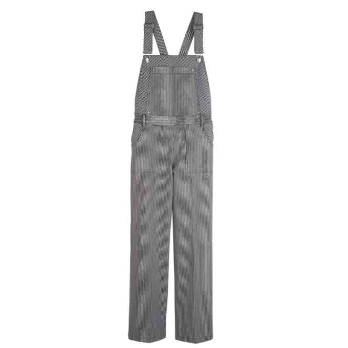 Marineblau – Jacquard-Streifen-Jumpsuit Marineblau – Jacquard-Streifen-Jumpsuit